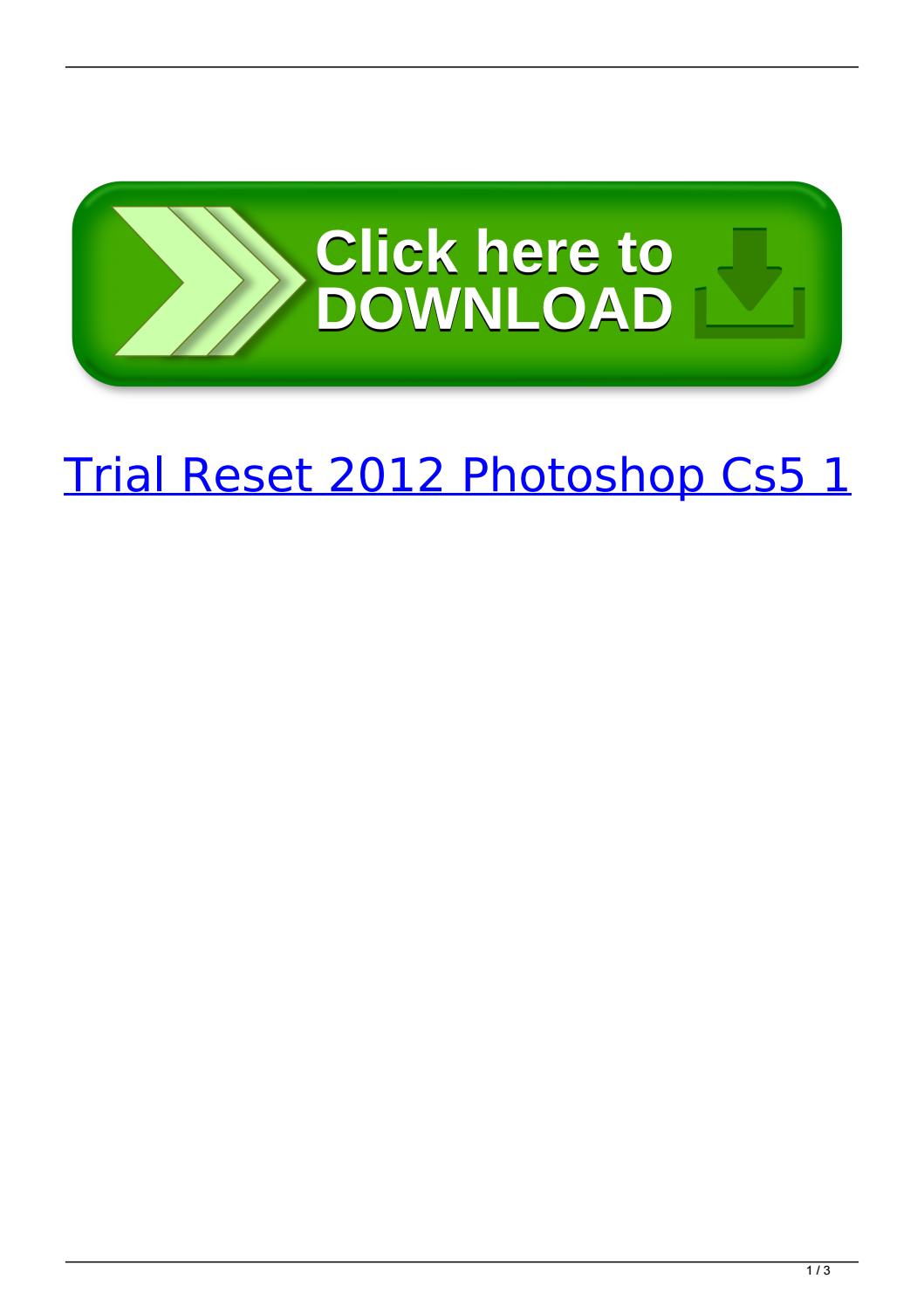 Photoshop Cs5 Trial Mac Free Download